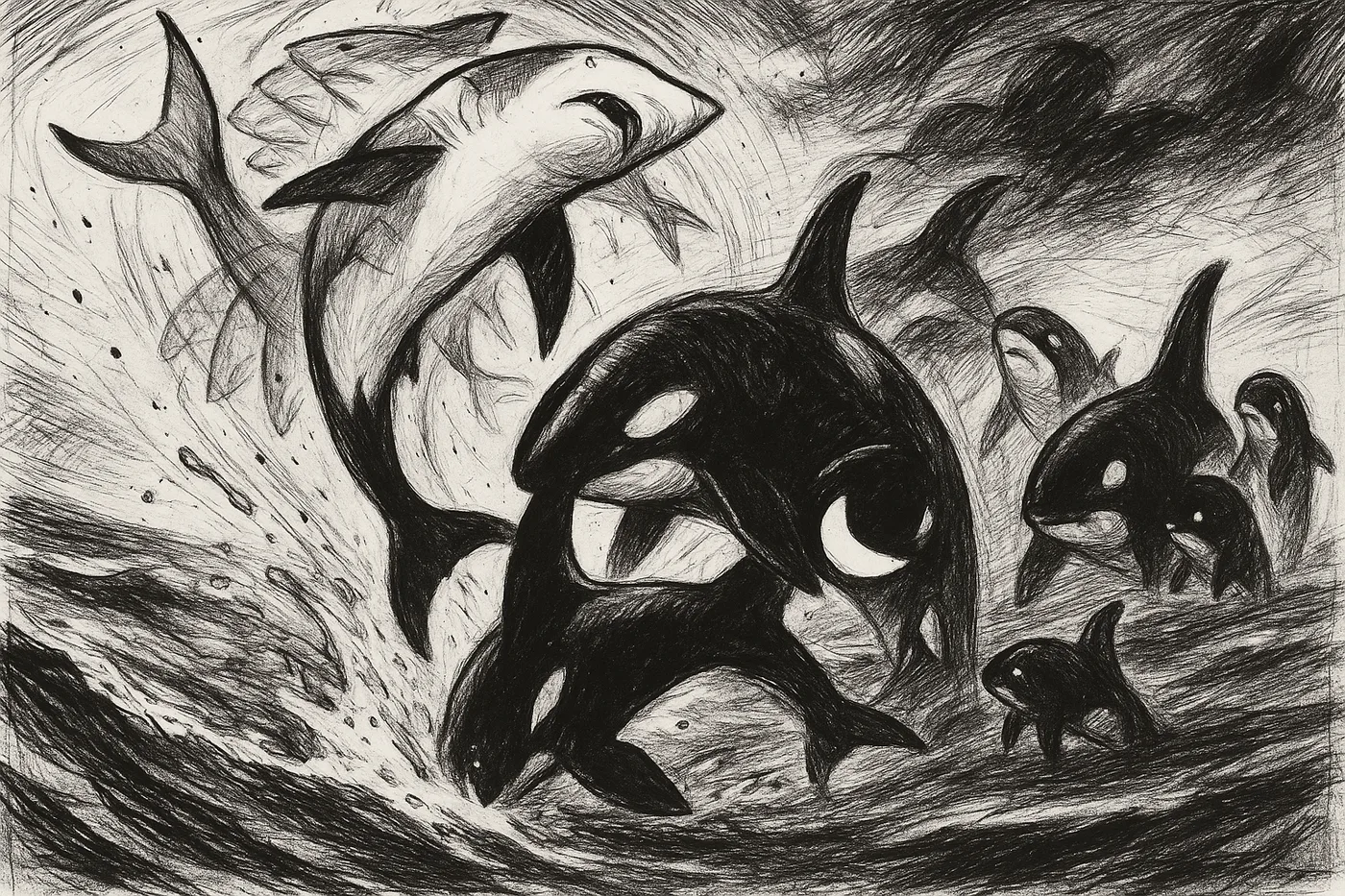 Orcas In The Gulf Are Hypnotizing Baby Great Whites—Here’s Why